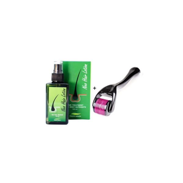 Green wealth neo hair lotion 120ml with Derma roller