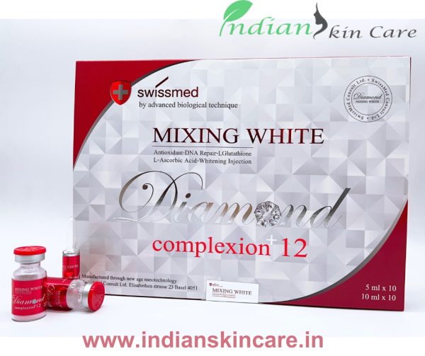 Swissmed mixing white diamond complexion 12 glutathione injection