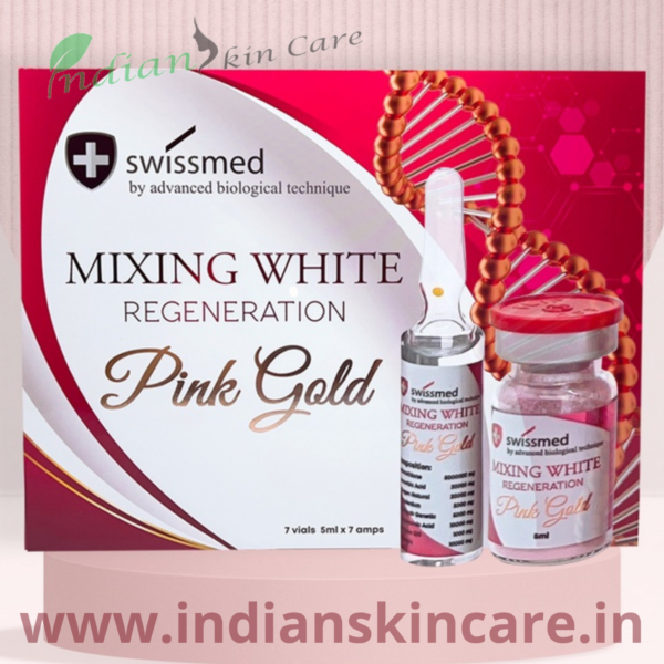 Mixing White Regeneration Pink Gold Glutathione Injections,