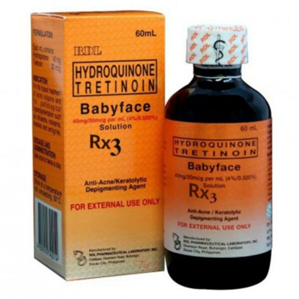 RDL Hydroquinone Tretinoin Babyface RX3