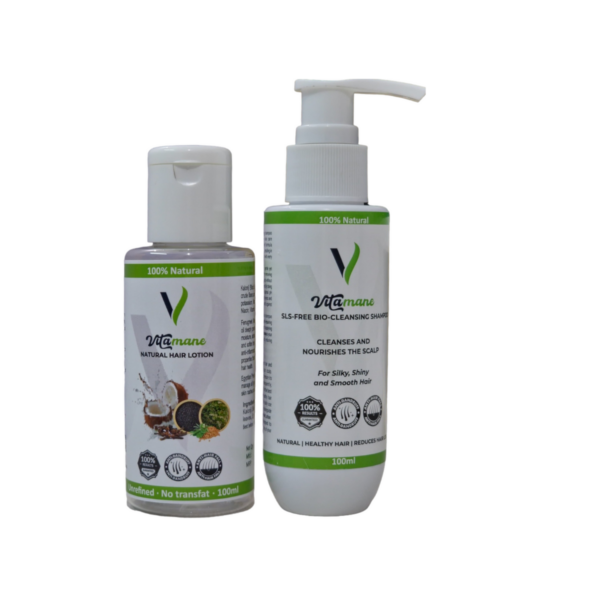 Vitamane Shampoo And Vitamane Natural Hair Lotion Combo