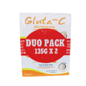 Gluta-C Skin Lightening Body Soap with Glutahione and Vitamin C Duo Pack - 2x135g